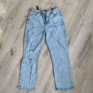 Light Blue Distressed Jeans